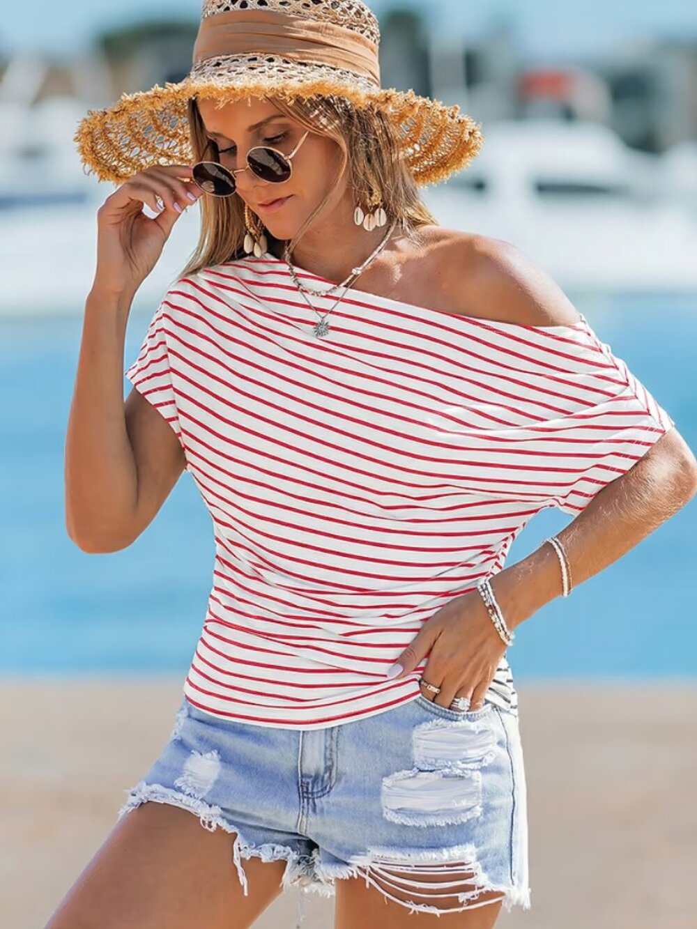 Cupshe Big Attitude Striped Top